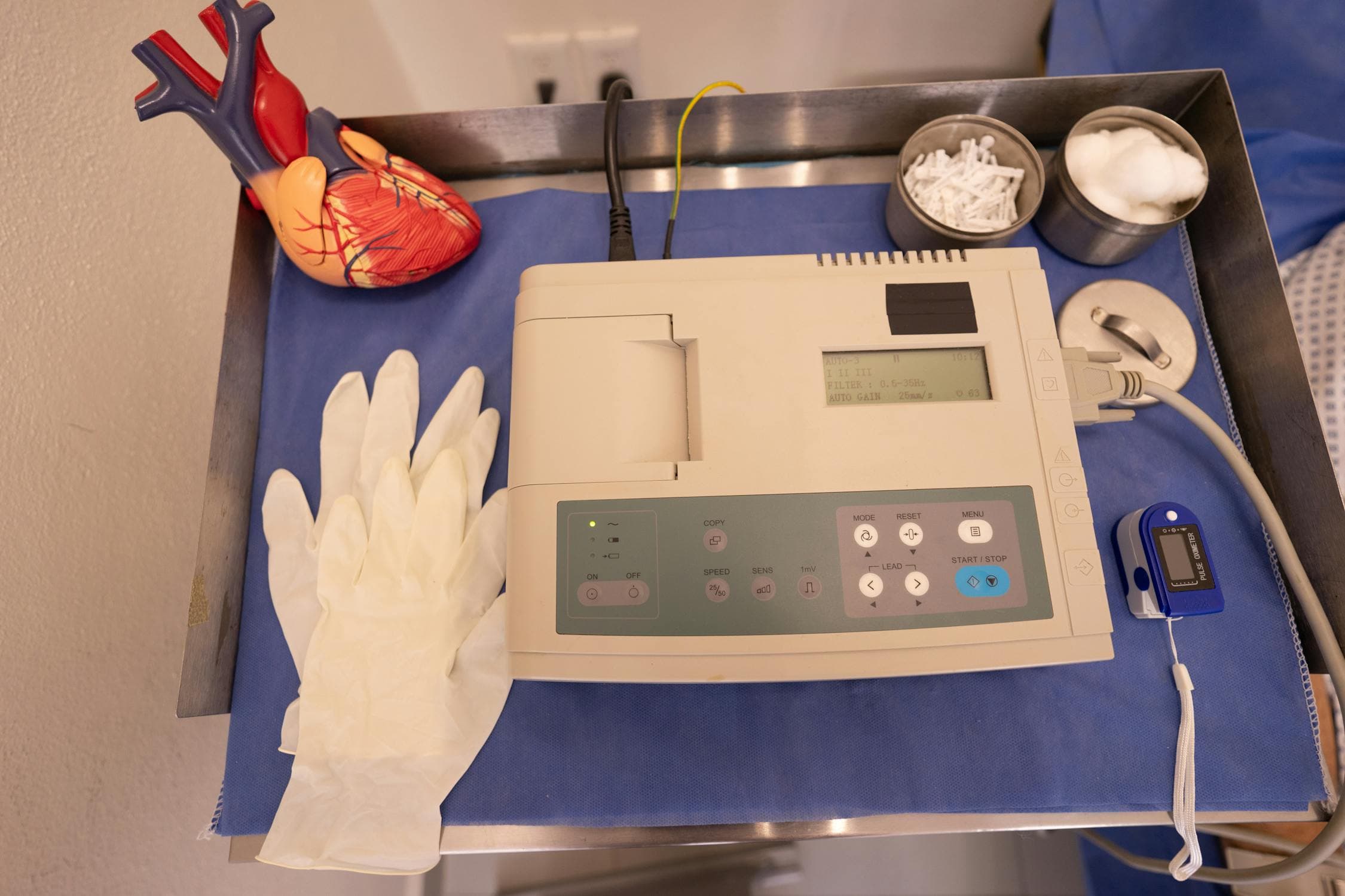 Students in a health sciences learning environment with instructors